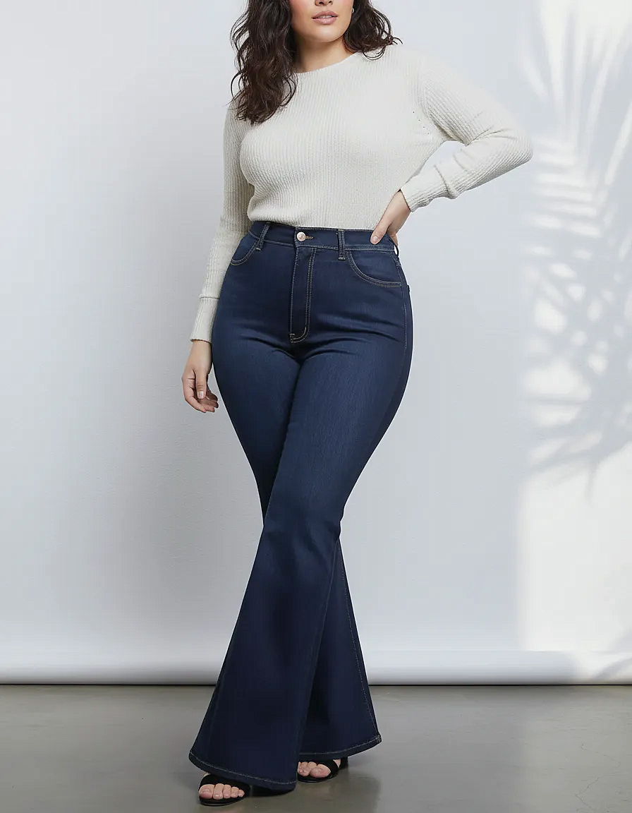 SIGNATURE FLARE - Jean Semi Oxford Tiro Alto