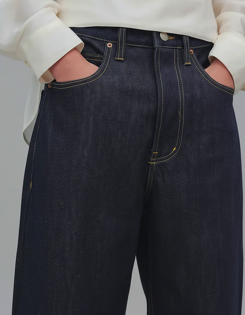The Hourglass & Straight Set - Conjunto Denim Rígido Premium