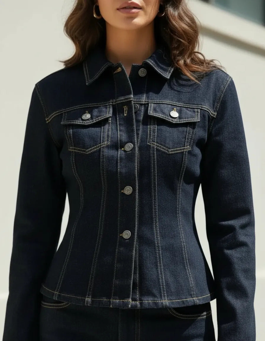 The Hourglass Jacket - Campera de Denim Premium Entallada