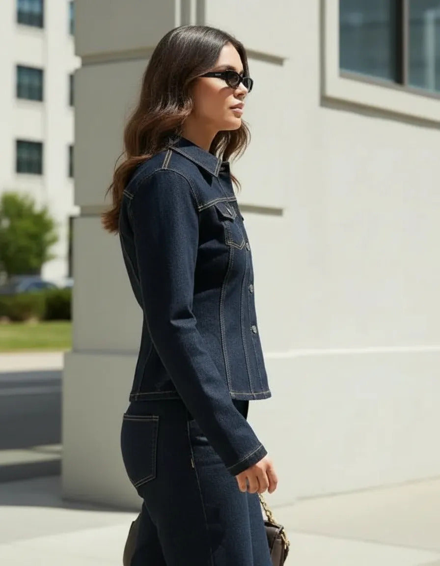 The Hourglass Jacket - Campera de Denim Premium Entallada