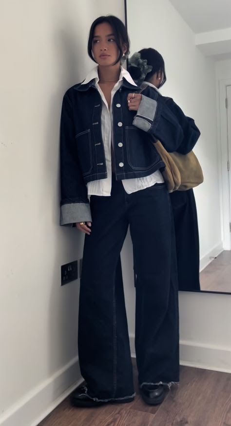 BIEBER BOXY JACKET - Campera Denim Oversize
